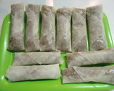 A picture of step 7 of Easy Spring Rolls with Bean Sprouts and Cellophane Noodles - Not Deep Fried.