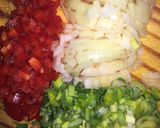 A picture of step 3 of Boiled Vegetables... Corn, Leek, and Bacon Pie.