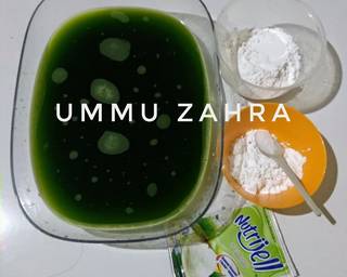 Cendol 'daun Pandan' - Step 1