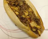 A picture of step 8 of Super Cheesie Steak Chicken Cheesesteak With Mushrooms.