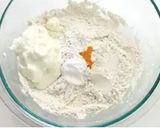 A picture of step 1 of Thandai kulfi with jalebi.