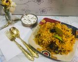 A picture of step 8 of Mutton biryani.