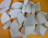 A picture of step 2 of The Trick to Grating Daikon Radish.