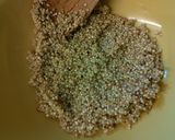 A picture of step 2 of Sea bass on a bed of pak Choy & quinoa with lemon sauce 420 calories.