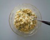 A picture of step 2 of Ham and Tartare Sauce Bread Boats.