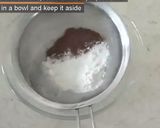 A picture of step 1 of M & M Brownie Pizza.