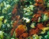 A picture of step 3 of Aloo methi.