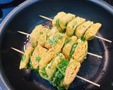 Hình bước làm 3 của món Cốt lết chay xiên nướng (Satay chay)