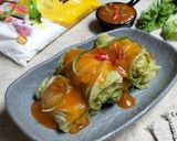 Foto langkah ke 7 dari resep Sawi Gulung Isi Ayam dan Tahu.