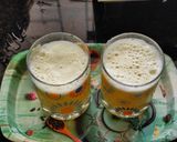A picture of step 5 of Mosambi mocktail.