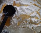 A picture of step 2 of No Oven Eggless Stuffed Sesame Bun.