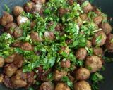 A picture of step 10 of Soya Chunks Fry.