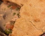 A picture of step 10 of Mum’s plate chicken pie.
