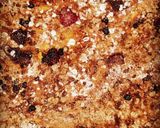 A picture of step 8 of Peach crumble with oat flour.
