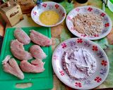 Foto del paso 1 de la receta: Filetes de pechuga apanados y crocantes