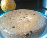 A picture of step 6 of Eggless vanilla cake with orange zest and chocochips ( in pressure cooker).