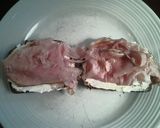 A picture of step 3 of Grilled Ham and Cheese Sandwiches on Date Nut Bread.