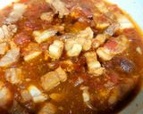 Hình bước làm 1 của món Heo quay kho cà chua