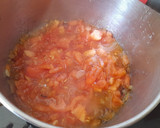 Foto del paso 3 de la receta: Crema de tomate -con mozzarella frita y pesto-