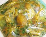 A picture of step 3 of Thai Curry-Seasoned Chicken Barbecue.