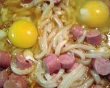 Udon noodles with egg and Vienna sausages recipe step 6 photo