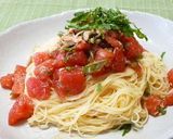 A picture of step 8 of Tomato and Mozzarella Chilled Pasta.