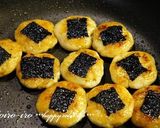 A picture of step 6 of For Bento and Beer Snacks Taro Root Isobe Mochi.
