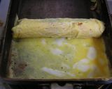 A picture of step 4 of For Bentos: Tamagoyaki with Tuna and Chikuwa Fish Paste Sticks.