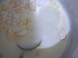 Mango jelly custard
