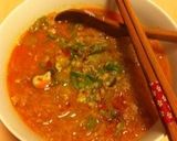 A picture of step 5 of Easy Dan Dan Soup with Ground Sesame Seeds and Doubanjiang.
