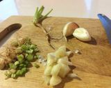 A picture of step 1 of Thai-style Stir Fried Garlic Minced Pork.