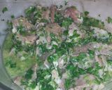 A picture of step 3 of Pork in Coriander Sauce.