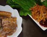 A picture of step 9 of Leek Namul to Eat with Samgyeopsal and Other Korean Dishes.