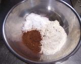 A picture of step 1 of Chewy Chocolate Crepes.