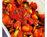 A picture of step 19 of Kkakdugi (Cubed Radish Kimchi).