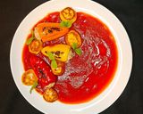 Töltött minipaprikák dödöllével és paradicsom szósszal recept fázis 4 fotója
