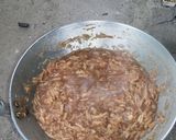 A picture of step 3 of Bukayo(sweetened coconut spread).