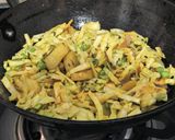 A picture of step 4 of Cabbage aloo matar ki sabzi.