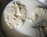 A picture of step 1 of Mawa Burfi.