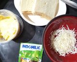 Foto langkah ke 1 dari resep Roti Panggang Keju Matcha.