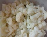 A picture of step 1 of Cauliflower cakes.