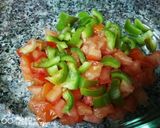 A picture of step 1 of Mango salsa.