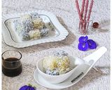 Foto langkah ke 10 dari resep Cenil Singkong Bunga Telang (Buah dan Sayur).