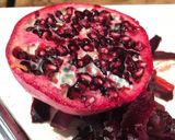A picture of step 2 of Pink Volcano salad 🌋.