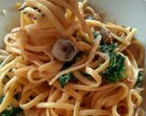 Foto langkah ke 7 dari resep Fettucini Carbonara Spinach Milky.