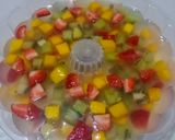 Foto langkah ke 5 dari resep Puding Kaca Buah Mangga.