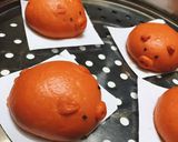 Hình bước làm 7 của món Bánh bao gấc hình heo con