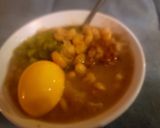 A picture of step 2 of White Bean Soup w/ Pork Jowl, Chow-Chow and Jalapeño Pickled Egg.
