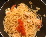 รูปขั้นตอนการทำที่ 3 ของ สปาเก็ตตี้กุ้ง~ไข่ปลา Mentaiko~Prawns Pasta
