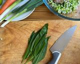 A picture of step 1 of Vietnamese Spring Rolls.